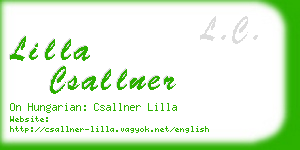 lilla csallner business card